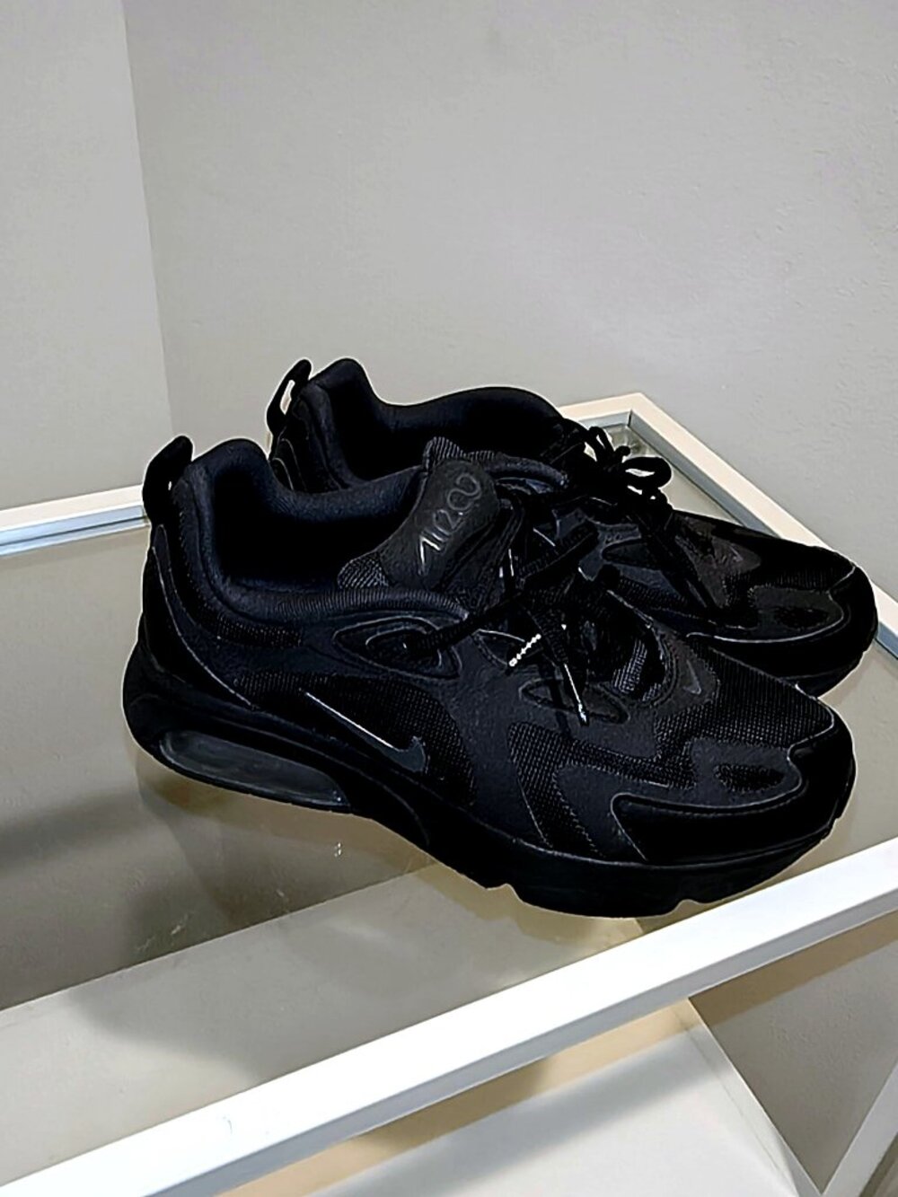 Nike Air Max 200 Youth Shoes Black - US 7Y